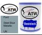 Preview: Ford, Steel Blue Metallic, UN: 1L Lackdose, von ATW Autoteile West.